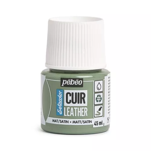 Pintura Setacolor Mate-Satinado Cuero - Verde Matcha (n°15) x45ml