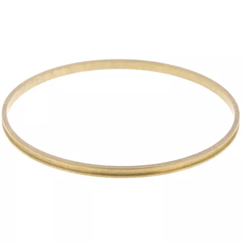 Pulsera 3x67 mm para tejido Delica 15/0 - 1 hilera 1,5 mm - Latón bruto x1