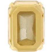 Cristal Aurora A4627 Octágono 14x10 mm - Oro - Aguamarina x1