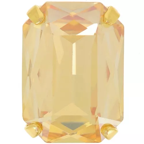 Cristal Aurora A4627 Octágono 14x10 mm - Dorado - Cristal Golden Shadow x1