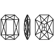 Aurora A4627 octagon cabochon 18x13 mm - Topacio x1