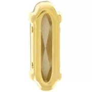 Juego de cristal Aurora A4161 Oval Clásico Largo 15x5 mm Oro - Cristal Pantalla Plata