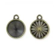 Engaste colgante para pegar PureCrystal 1122 14 mm bronce x1