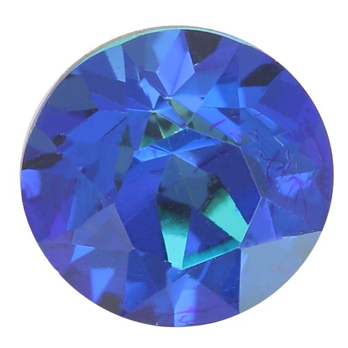 Cabochon rond Aurora A1088 8 mm -Crystal Bermuda Blue x1