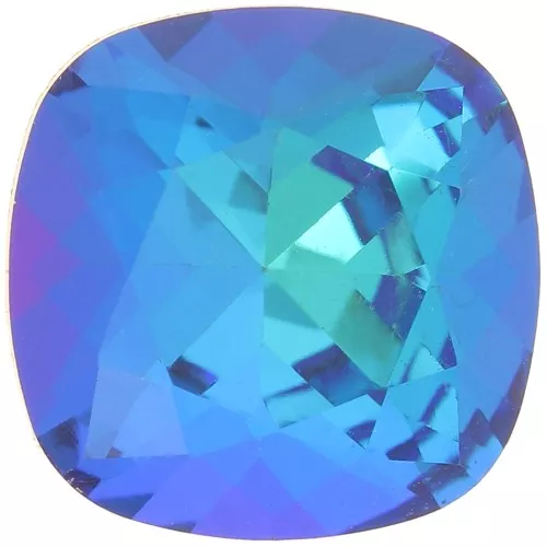 Cabujón cuadrado Aurora A4470 12 mm - Crystal Bermuda Blue x1