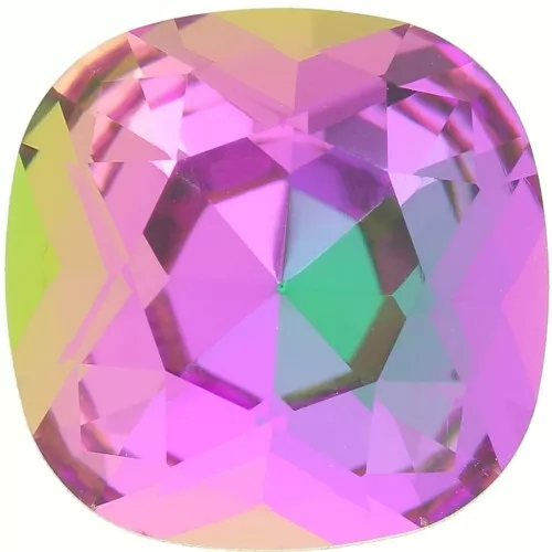 Cabujón cuadrado Aurora A4470 12 mm - Crystal Heliotrope x1