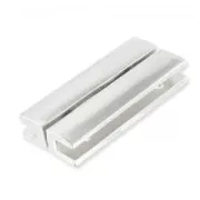 Cierre magnético 40x18 mm plateado x1