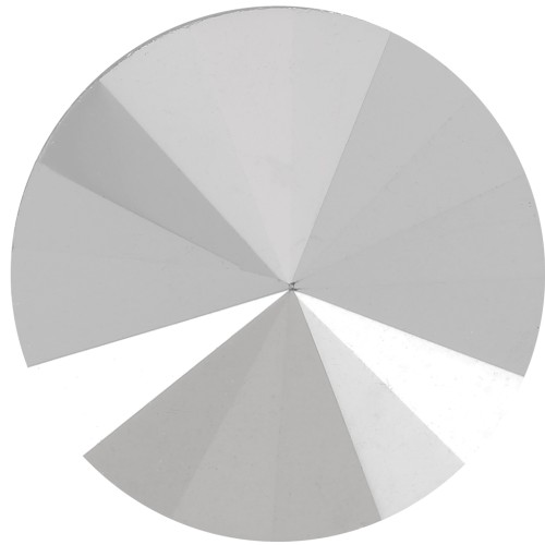 Cabujón Aurora A1122 Rivoli 14 mm - Cristal Cometa Plateado Claro x1