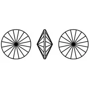 Cabujón Aurora A1122 Rivoli 14 mm - Ciclamen Ópalo x1