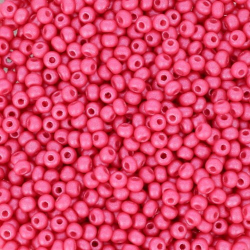 Cuentas de Rocalla Preciosa 11/0 de 2 mm - Permalux fucsia, 20 g