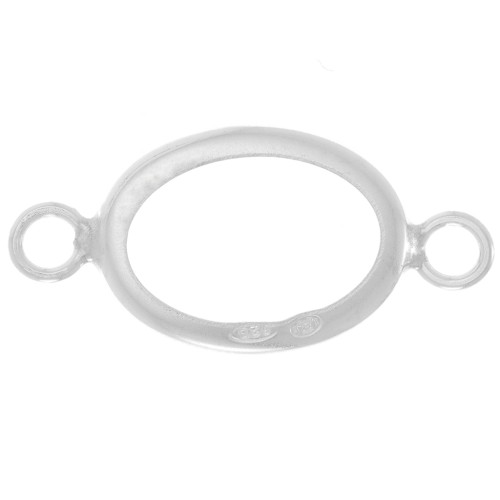 Engaste oval para cabujón 14x10 mm - Plata 925 x1