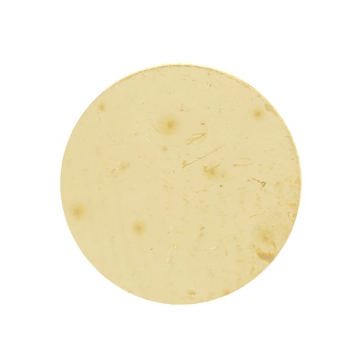 Pieza redonda - disco 8 mm - espesor 0,8 mm - latón bruto x1