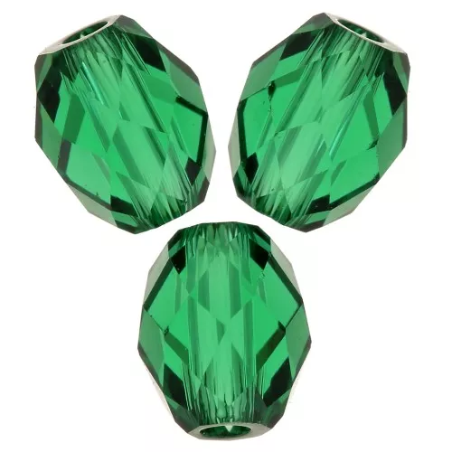 Oliva Briolette PureCrystal 5044 oliva perla 7x6 mm - Majestic Green x1