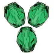 Oliva Briolette PureCrystal 5044 oliva perla 9,5x8 mm - Majestic Green x1