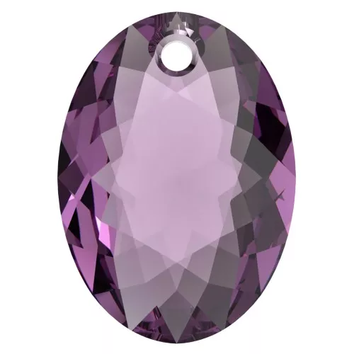 PureCrystal 6438 Colgante Corte Elíptico 9 mm - Amatista x1