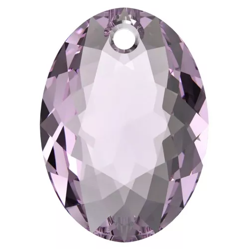 PureCrystal 6438 Colgante Corte Elíptico 9 mm - Amatista Clara x1