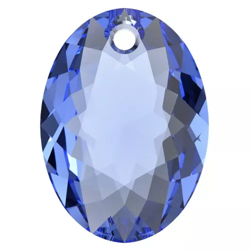 PureCrystal 6438 Colgante talla elíptica 9 mm - Zafiro x1
