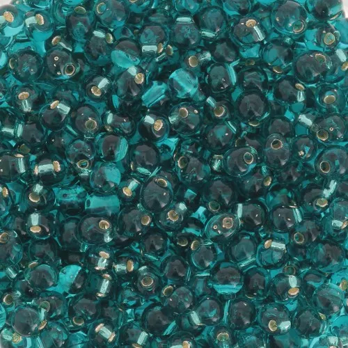 Miyuki Mini Drops 2.8 mm DP28-2425 - Teal Silver Lined x8g