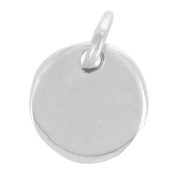 Medalla redonda para grabar 8 mm - Plata 925 x1|raw }}