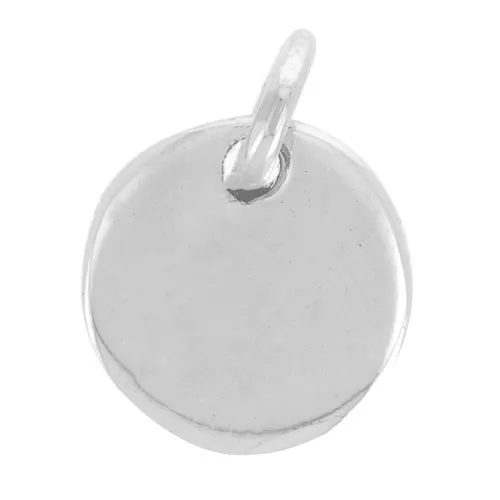 Medalla redonda para grabar 8 mm - Plata 925 x1