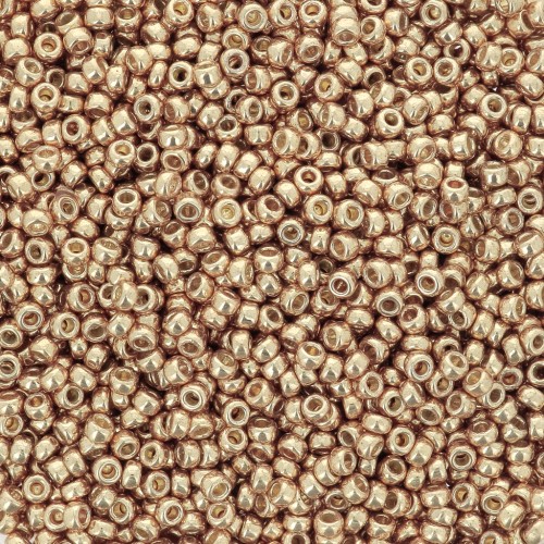Cuentas Rocalla Miyuki Duracoat 15/0 4204 - Champagne galvanizado x 100 g
