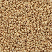 Cuentas Rocalla Miyuki 15/0 1052 - Oro galvanizado x 100 g