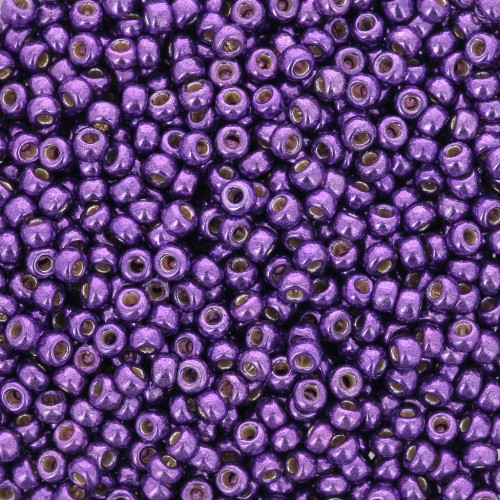 Cuentas Rocalla Miyuki Duracoat 11/0 5108 - Morado orquídea galvanizado x 100 g