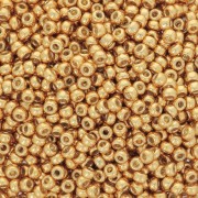 Cuentas Rocalla Miyuki Duracoat 11/0 4203 - Amarillo dorado galvanizado x 100 g