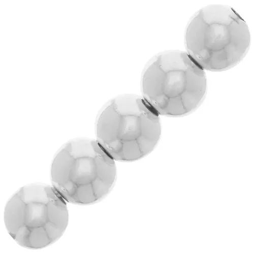 Cuentas redondas de 3 mm con agujero de 1 mm - Plata 925 x50