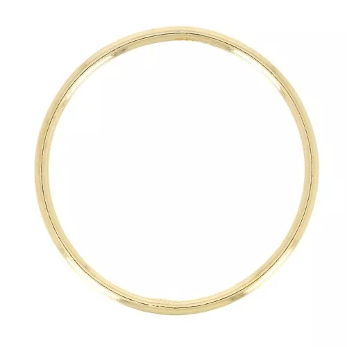 Anillo banda lisa - Talla 62 - Oro laminado x1