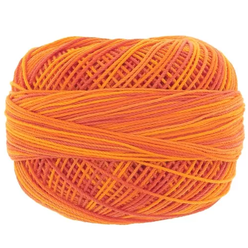 Lizbeth hilo de algodón tamaño 10 - Naranja n°183 x111m