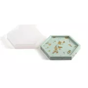 Molde de copa de silicona hexagonal de 17x15 cm x1