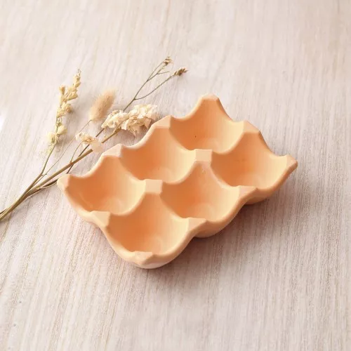 Molde de silicona para hacer una bandeja para 6 huevos 14.5x10cm