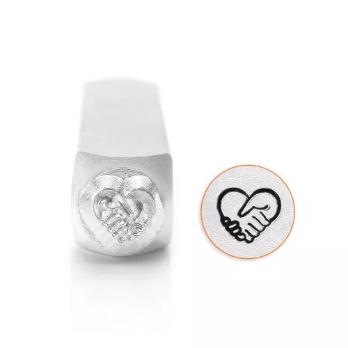 Punzón ImpressArt - 6 mm - Manos de Corazón x1