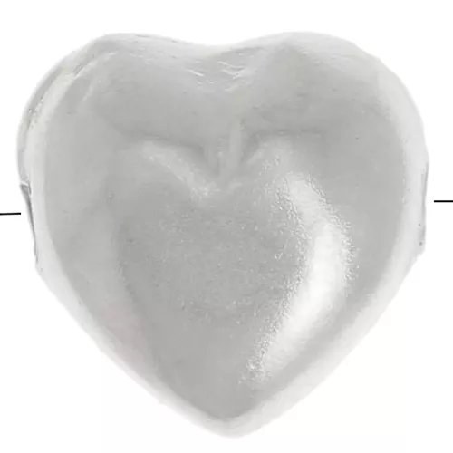 Cuenta corazón redonda 6 mm - Plata 925 x1