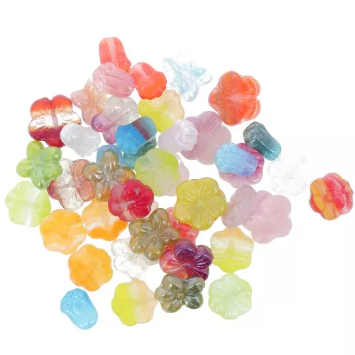 Surtido de perlas de Bohemia - Flores 1 x50g