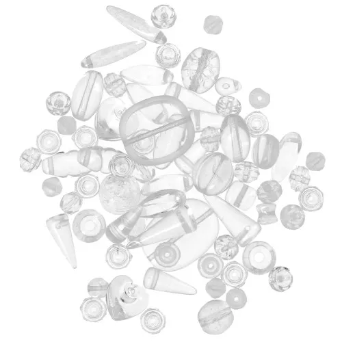 Surtido de perlas de Bohemia - Cristal x50g