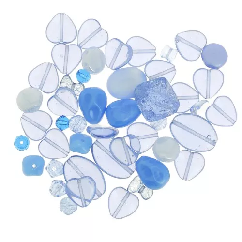 Surtido de perlas de Bohemia - Azul claro 1 x50g