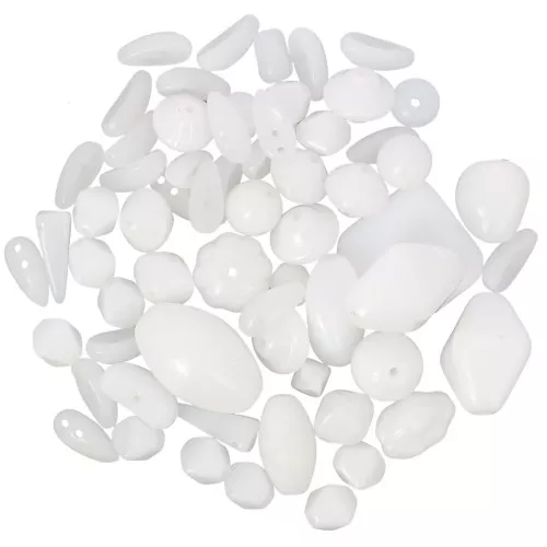 Surtido de perlas de Bohemia - Blancas 1 x50g