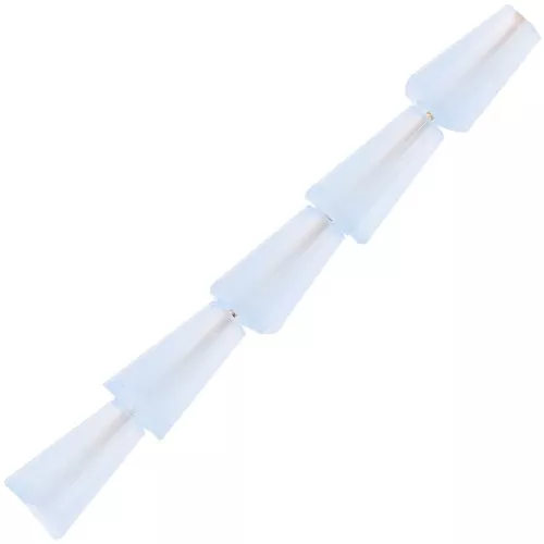 Cuentas facetadas de vidrio en forma de cono - 8x4 mm - Light Sapphire x25