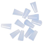 Cuentas facetadas de vidrio en forma de cono - 8x4 mm - Light Sapphire x25