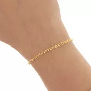 Cadena de malla Forçat 2,7 mm - Dorado x50cm