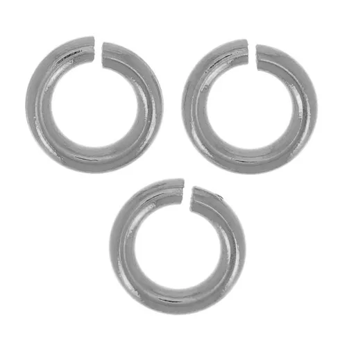 Anillas abiertas 5x1 mm - Fabricación europea - Acero inoxidable 316L x25