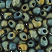 Mini-gotas Miyuki 3.4 mm DP28-2008 - Mat Met Patina Iris x8g