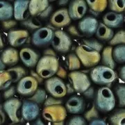 Mini-gotas Miyuki 3.4 mm DP28-2008 - Mat Met Patina Iris x8g