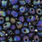 Mini-gotas Miyuki 3.4 mm DP28-0401FR - Mat Black AB x8g