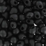 Mini-gotas Miyuki 3.4 mm DP28-0401F - Mat Black x8g