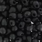 Mini-gotas Miyuki 3.4 mm DP28-0401F - Mat Black x8g