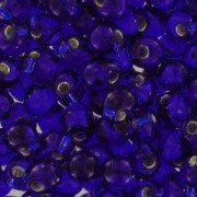 Mini-gotas Miyuki 3.4 mm DP28-0020 - Silver Lined Cobalt x8g|raw }}