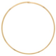 Gargantilla de torsión rígida plana 15 cm - Acero inoxidable 304L Dorado x1|raw }}